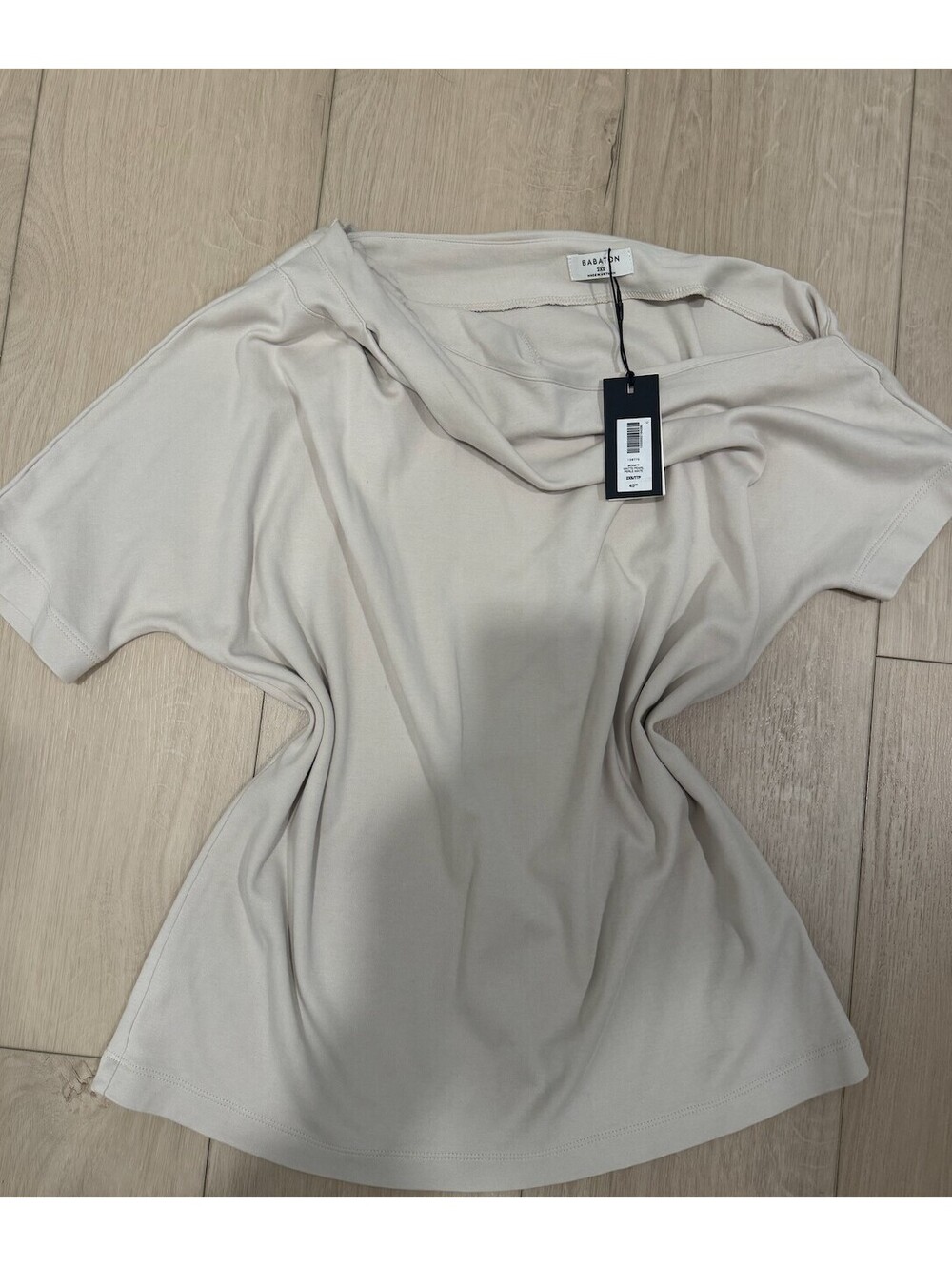 Aritzia InterLock Cotton Script Top NWT XXS
